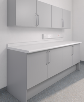 Rearo Steritop White – HTM63 Hygienic Worktop (3050 × 600 × 40mm) view 2