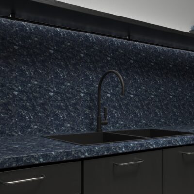 Black Granite Splashback