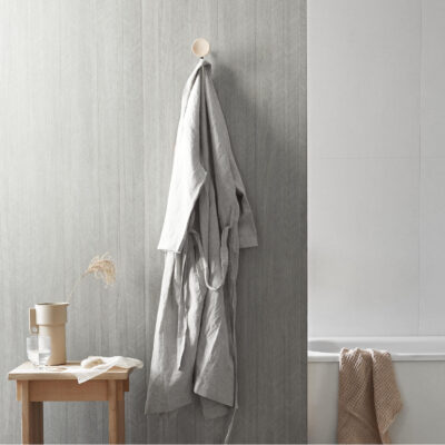 Wall&Water Federa Dark – Waterproof Dark Wood Effect Bathroom Wall Panel (2400 x 600 x 10mm)