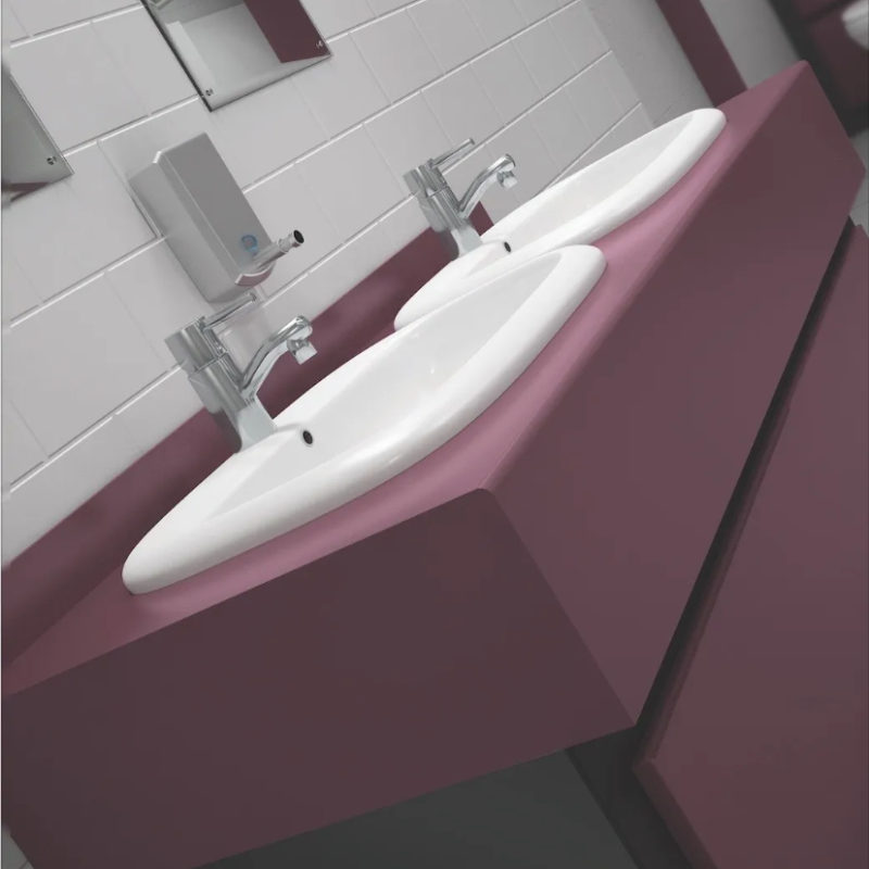 Rearo HPL Vanity Unit – Nordic Teak (Made to Order, Commercial Grade)