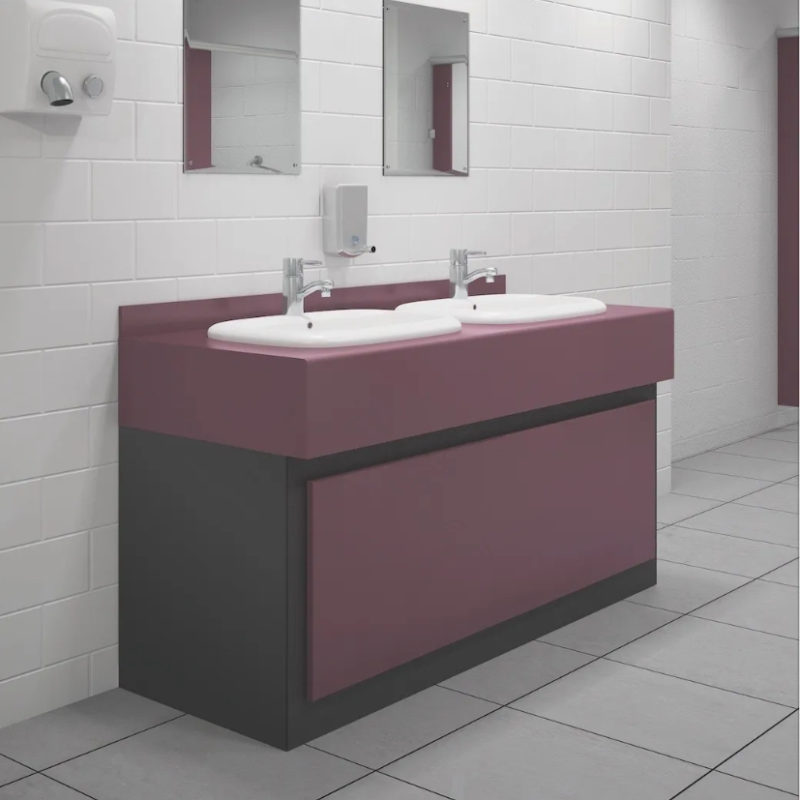 Rearo HPL Vanity Unit – Cuba Libre (Made to Order, Commercial Grade)