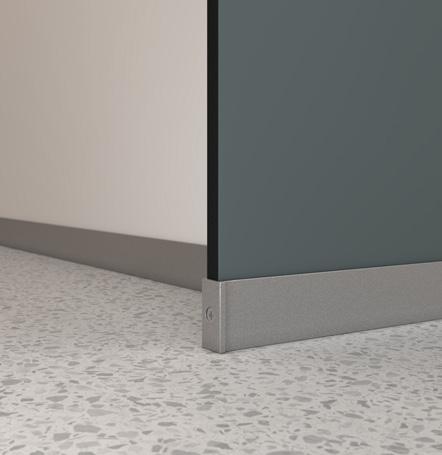 ELEVATE — full washroom installation with oak HPL doors and slate pilasters